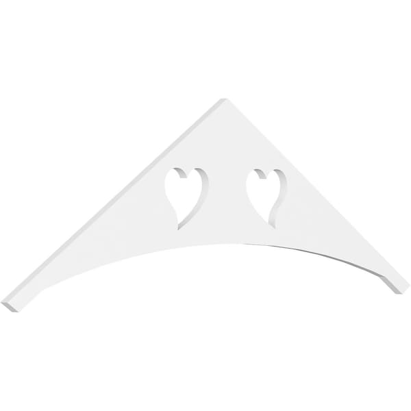 Ekena Millwork Pitch Winston Architectural Grade PVC Gable Pediment, 60"W x 20"H x 1"P (8/12) GPP060X020X100WIN - main
